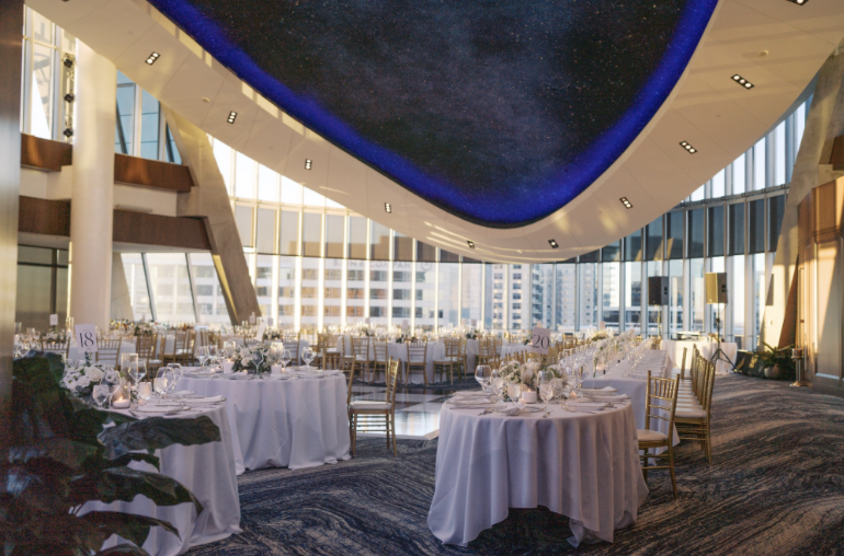 Wedding reception at the Dallas Petroleum Club